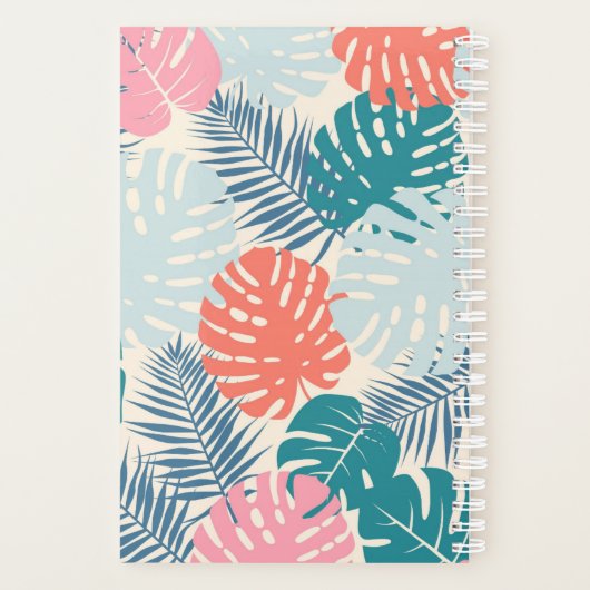 Tropische bladeren planner (Achterkant)