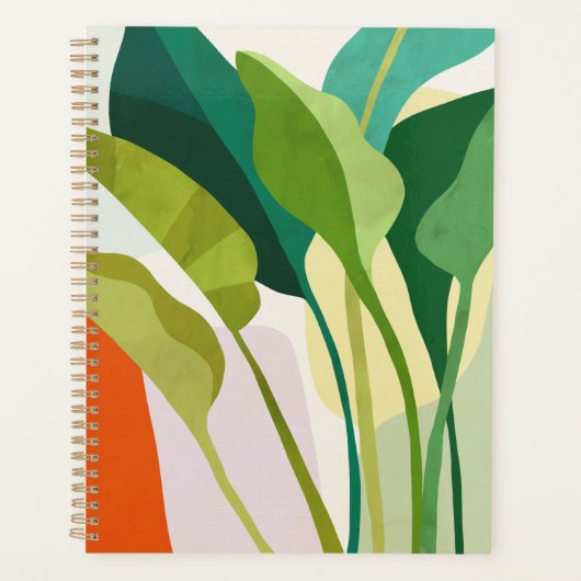 Tropische bladeren planner (Voorkant)