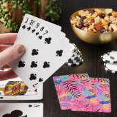 Tropische bladeren pokerkaarten (Insitu)