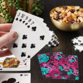 Tropische bladeren pokerkaarten (Insitu)