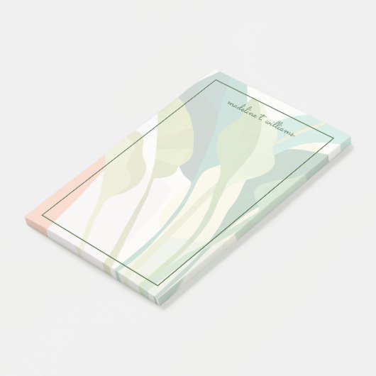 Tropische bladeren post-it® notes (Schuin)