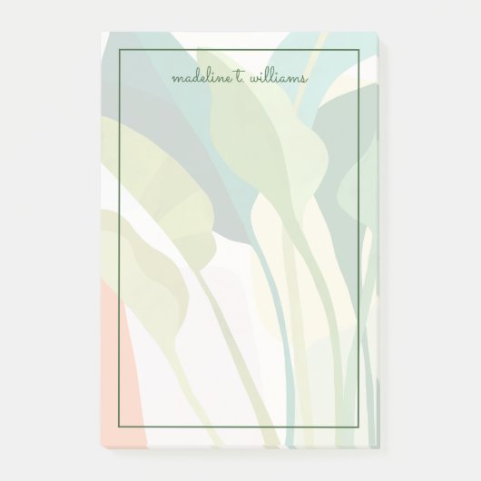 Tropische bladeren post-it® notes (Voorkant)