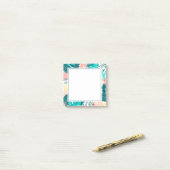 Tropische bladeren post-it® notes (Op bureau)