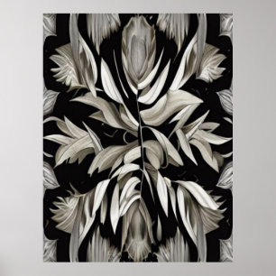 Tropische  bladeren poster