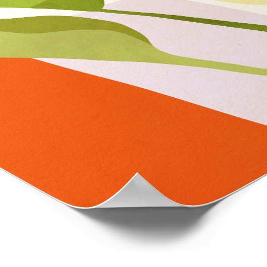 Tropische bladeren poster (Hoek)