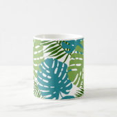 Tropische bladeren, prachtig patroon, luiers koffiemok (Center)
