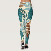 Tropische bladeren - Prachtige patronen Leggings (Achterkant)
