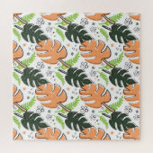 tropische bladeren puzzel (Horizontaal)