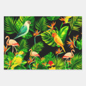 Tropische bladeren regenwoud inpakpapier vel (Voorkant 2)