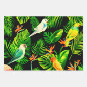 Tropische bladeren regenwoud inpakpapier vel (Voorkant)