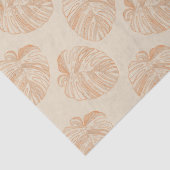 Tropische bladeren  retro zomerverjaardag tissuepapier (Detail)