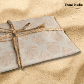 Tropische bladeren  retro zomerverjaardag tissuepapier