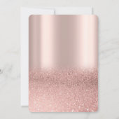 Tropische bladeren Roos Gold 50e verjaardag Kaart (Achterkant)