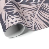 tropische bladeren roos gouden faux folie Verpakki Cadeaupapier (Rol Hoek)