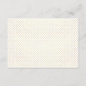 Tropische bladeren roze en gouden bruidsenbroekkaa informatiekaartje (Achterkant)