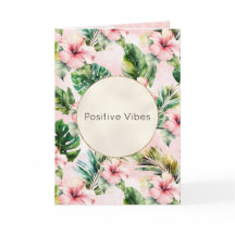 Tropische bladeren roze Hibiscus bloemig