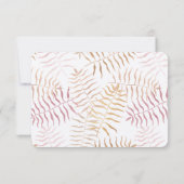 Tropische bladeren RSVP (Achterkant)