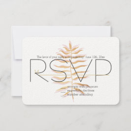 Tropische bladeren RSVP Kaartje