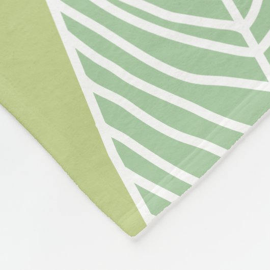 Tropische bladeren Schets Aangepaste naam Startdec Fleece Deken (Hoek)