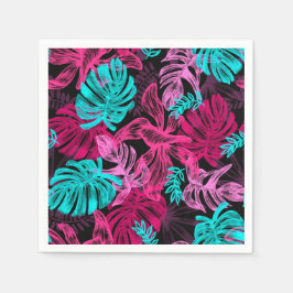 Tropische bladeren servet