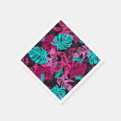 Tropische bladeren servet (Hoek)