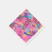 Tropische bladeren servet (Hoek)