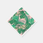 Tropische bladeren servet (Hoek)
