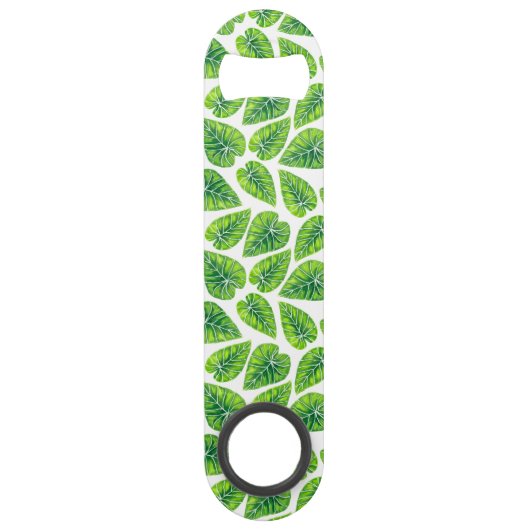 Tropische bladeren speed flessenopener (Voorkant)