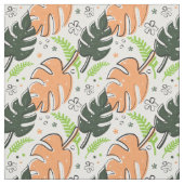 tropische bladeren stof (Swatch)