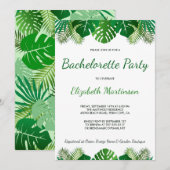 Tropische bladeren strand gebladerte vrijgezellenf kaart (Voorkant / Achterkant)