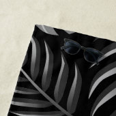 Tropische bladeren strandlaken (In situ)