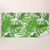 Tropische bladeren strandlaken (Voorkant)