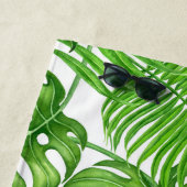 Tropische bladeren strandlaken (In situ)