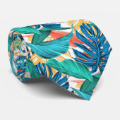 Tropische bladeren Stropdas (Opgerold)