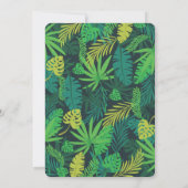 Tropische bladeren Summer Vrijgezellenfeest Kaart (Achterkant)