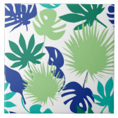 Tropische bladeren tegeltje (Voorkant)