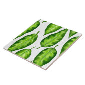 Tropische bladeren tegeltje (Zijkant)