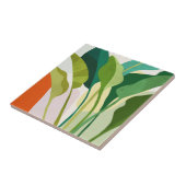 Tropische bladeren tegeltje (Zijkant)