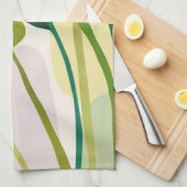 Tropische bladeren theedoek (Quarter Fold)