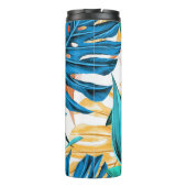 Tropische bladeren Thermal Tumbler Thermosbeker (Achterkant)