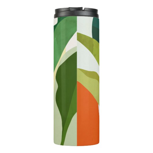 Tropische bladeren thermosbeker (Achterkant)