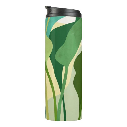 Tropische bladeren thermosbeker (Geroteerd rechts)