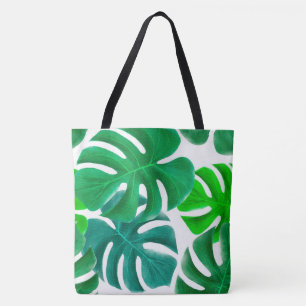 Tropische bladeren tote bag
