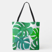 Tropische bladeren tote bag (Achterkant)