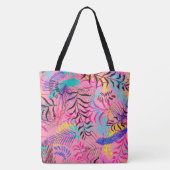 Tropische bladeren tote bag (Achterkant)