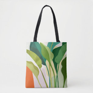 Tropische bladeren tote bag