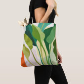 Tropische bladeren tote bag (Dichtbij)