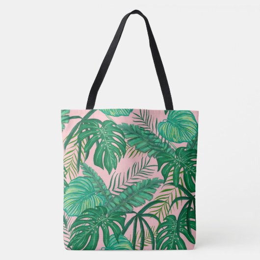 Tropische Bladeren Tote Bag (Voorkant)