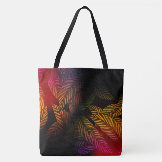 Tropische bladeren tote bag (Voorkant)