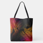 Tropische bladeren tote bag (Achterkant)